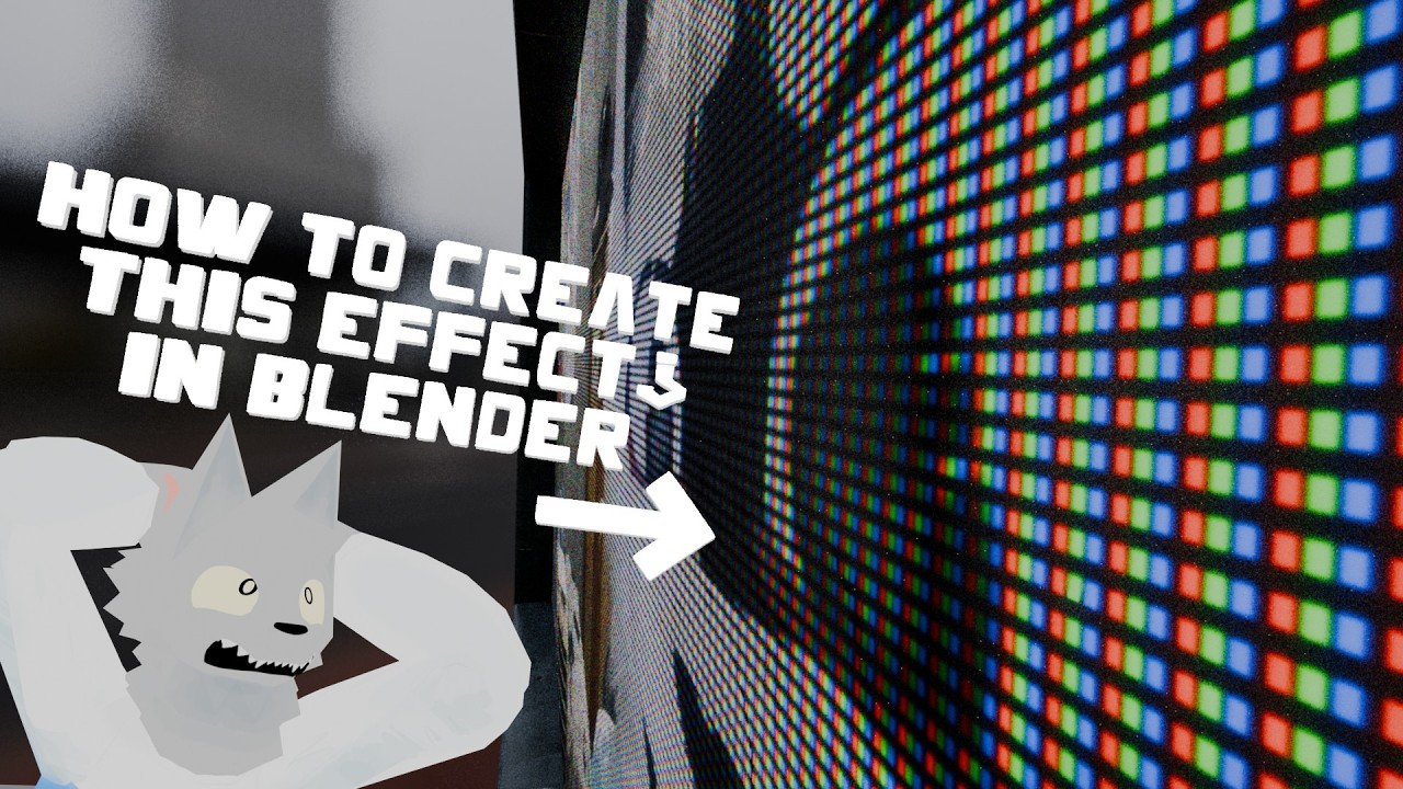 RGB LED Monitor Effect Shader | Goofy Blender Tutorial 0001 12809
