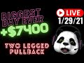+$7462.50 LIVE DAY TRADING $500 SCALPING Only 1 Price Action Setup | Two Legged Pullback ep29