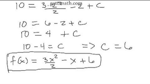 Calculus 1 Antiderivative and Indefinite Integration part 2