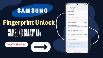 How To Turn On Fingerprint Unlock On Samsung Galaxy A14 2025 | Easy Step-By-Step Guide!