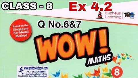 Class 8 Ex 4.2 Q No.6&7 Wow Maths Book Solution Ex 4 Playing With Numbers Cbse/Icse by Vishu sir