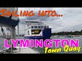 How to sail a boat to lymington town quay