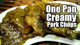 Homecook #porkchops one pan creamy pork ...