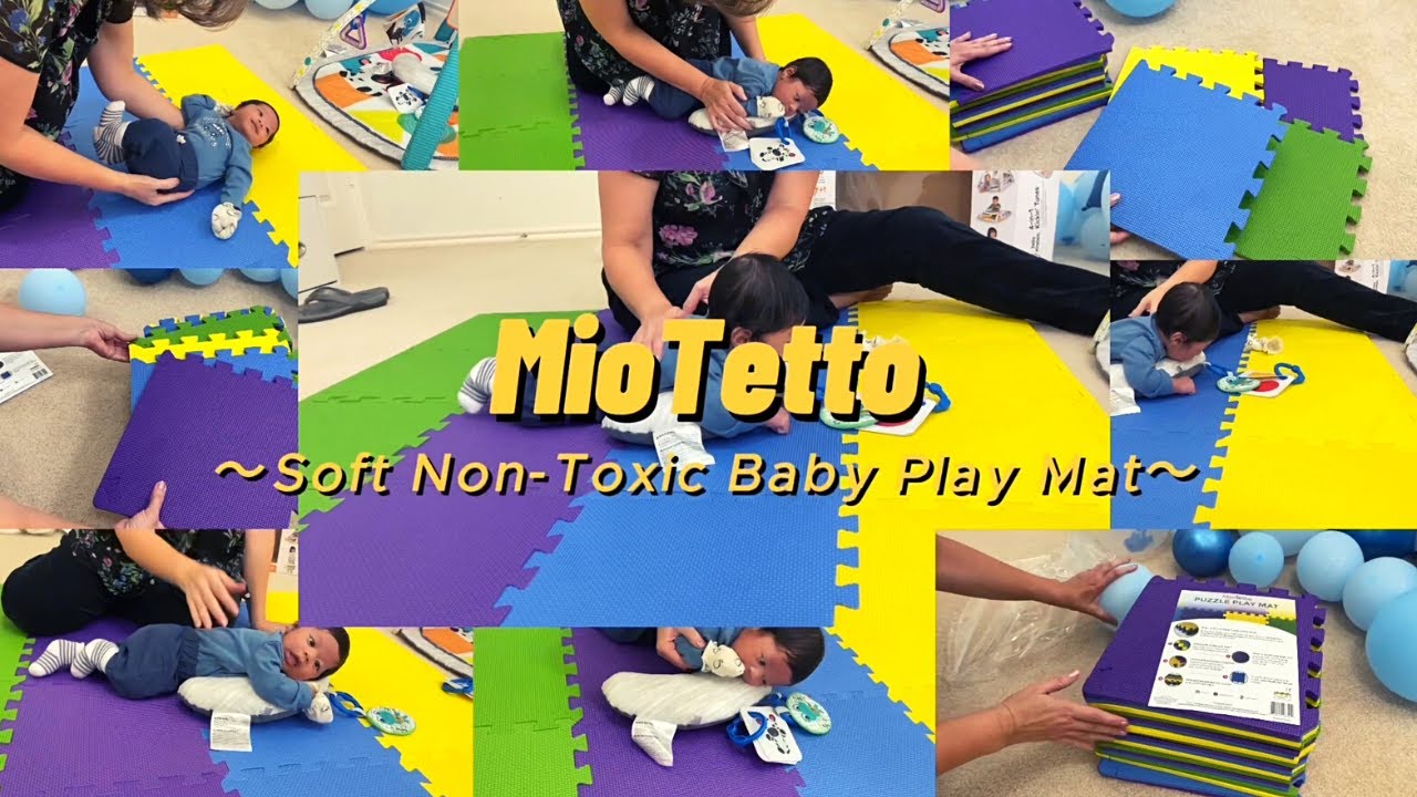 MioTetto Soft Non-Toxic Foam Baby Play Mat, Toddler Playmat