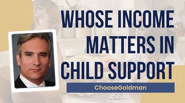 Whose Income Is Relevant When Determining Child Support? - ChooseGoldman.com