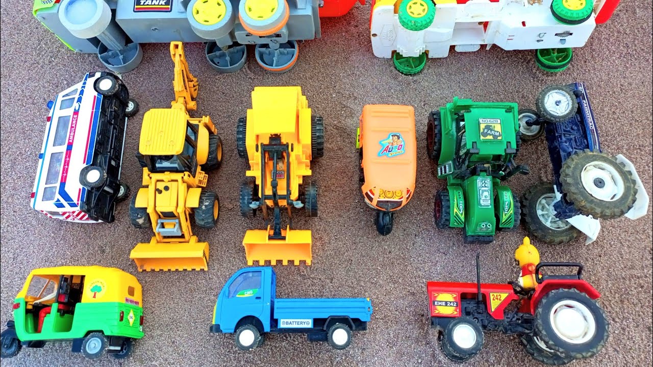 bhoot wala cartoon toy helicopter ka video car, truck, jcb, tractor