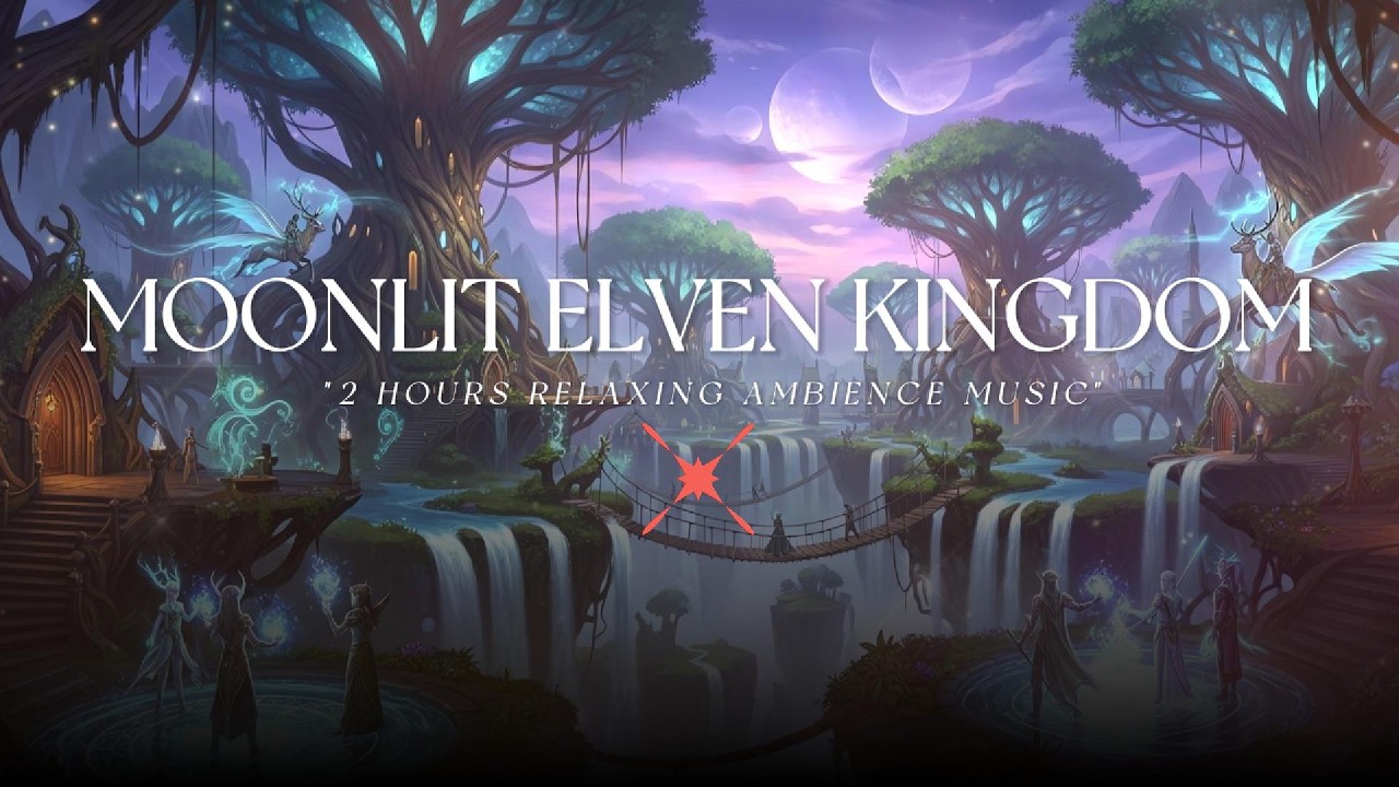 Elven Kingdom Relaxation 🌙 2 Hours of Magical Fantasy Ambience | Sleep, Study, Dream #fantasymusic