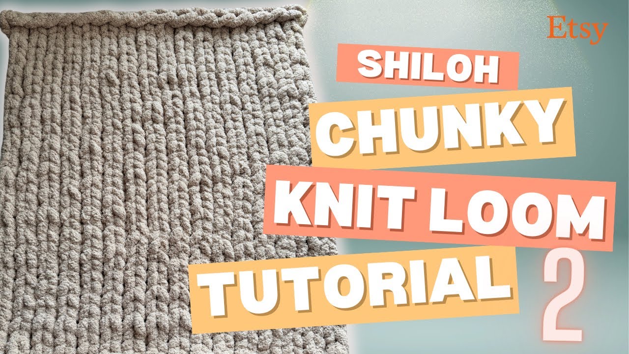 Chunky Knit Blanket Loom Method 2 | beginner friendly knitting | pearl stitch | knit stitch