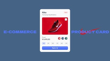 HTML ve CSS kullanan E-ticaret Ürün Kartı | Product Card | Html - Css