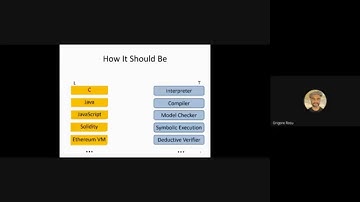 Seminar - Grigore Roșu "Formal Design, Implementation and Verification of Blockchain Languages"