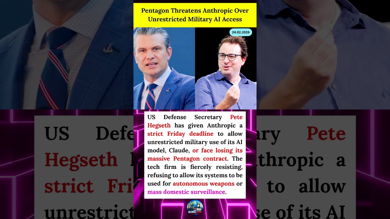 Pentagon THREATENS Anthropic! US Military Demands Unrestricted AI Access 🤖🇺🇸⚔️ 