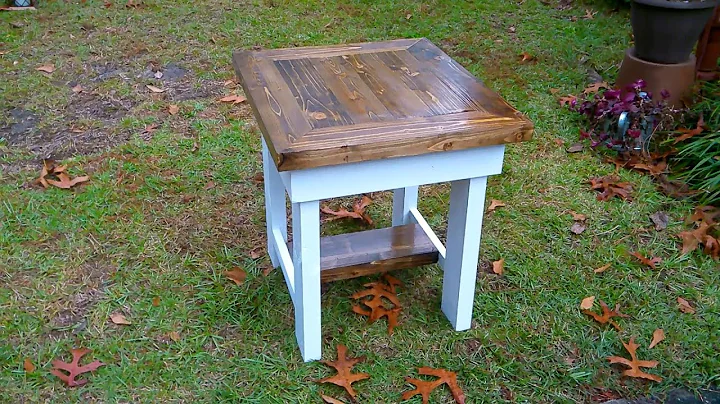 Farm House End Table, Easy DIY weekend project.