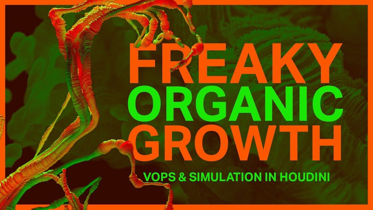 Houdini Beginner Tutorial | Freaky Organic Growth - YouTube