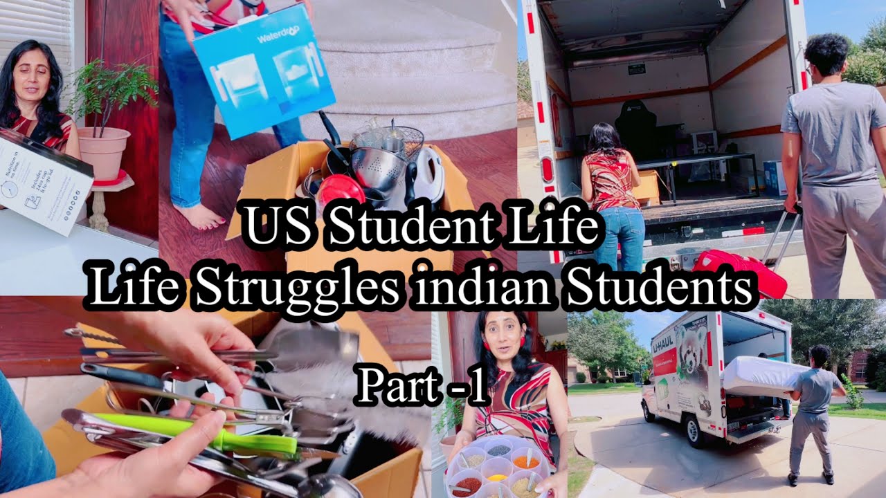 US Student Life | Life Struggles of Indian Students In USA | Indian in ...