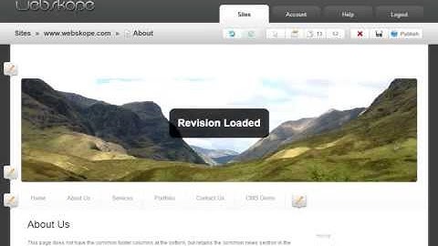 WebSkope CMS Introduction & Tour