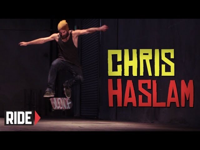 Chris Haslam Skateboarding in Slow Motion - Switch No Comply Frontside 360 Heelflip and More!