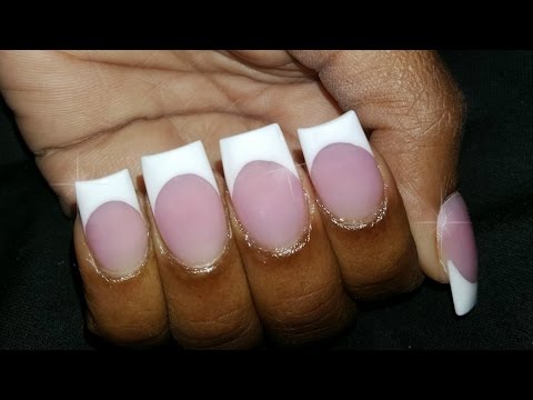 How To Shape Coffin Ballerina Babyboomer Nails Youtube