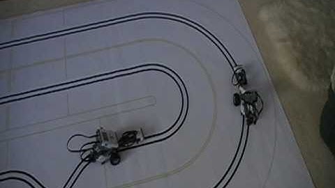 NXT Zig-Zag Double Line Follower With Crossroad Race