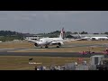 Test pilots flying Boeing 787 at Farnborough 2018 airshow. 40 Degrees Takeoff not 90 !