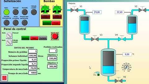 5 - Simulacion Pedido - Sistema de mezclado VirtualMak con TIA Portal v14