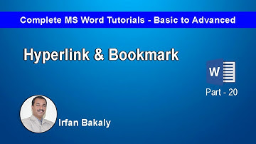 Part 20   Hyperlink n Bookmark Urdu Tutorials by Irfan Bakaly