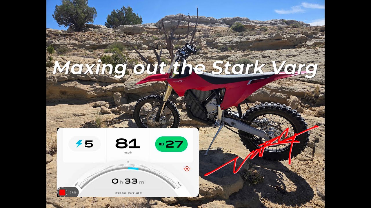 Finally Maxed out my Stark Varg - 80 MPH Ride - YouTube