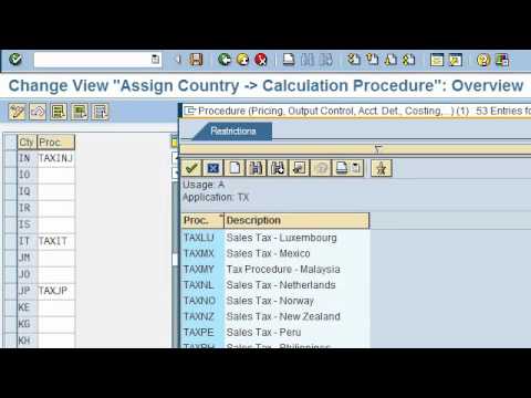 Sap Fico Video Training Tutorials 0017 S Tax Country To Sap Fico Video Training Tutorials 0017