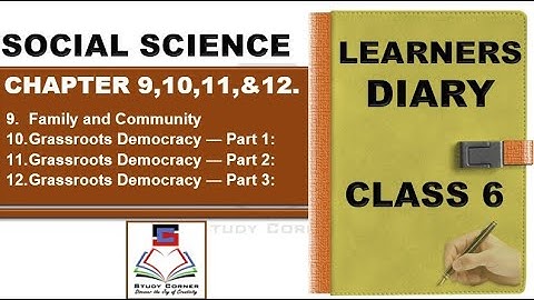 Class 6 Social Science LEARNERS DIARY Chapter 9, 10, 11 & 12 NCERT PM Shri Kendriya Vidyalay 2024-25
