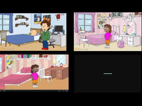 Caillou And Dora Gets Grounded QuadParison 6