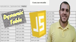 javascript tricks | create a dynamic html table | javascript exercise