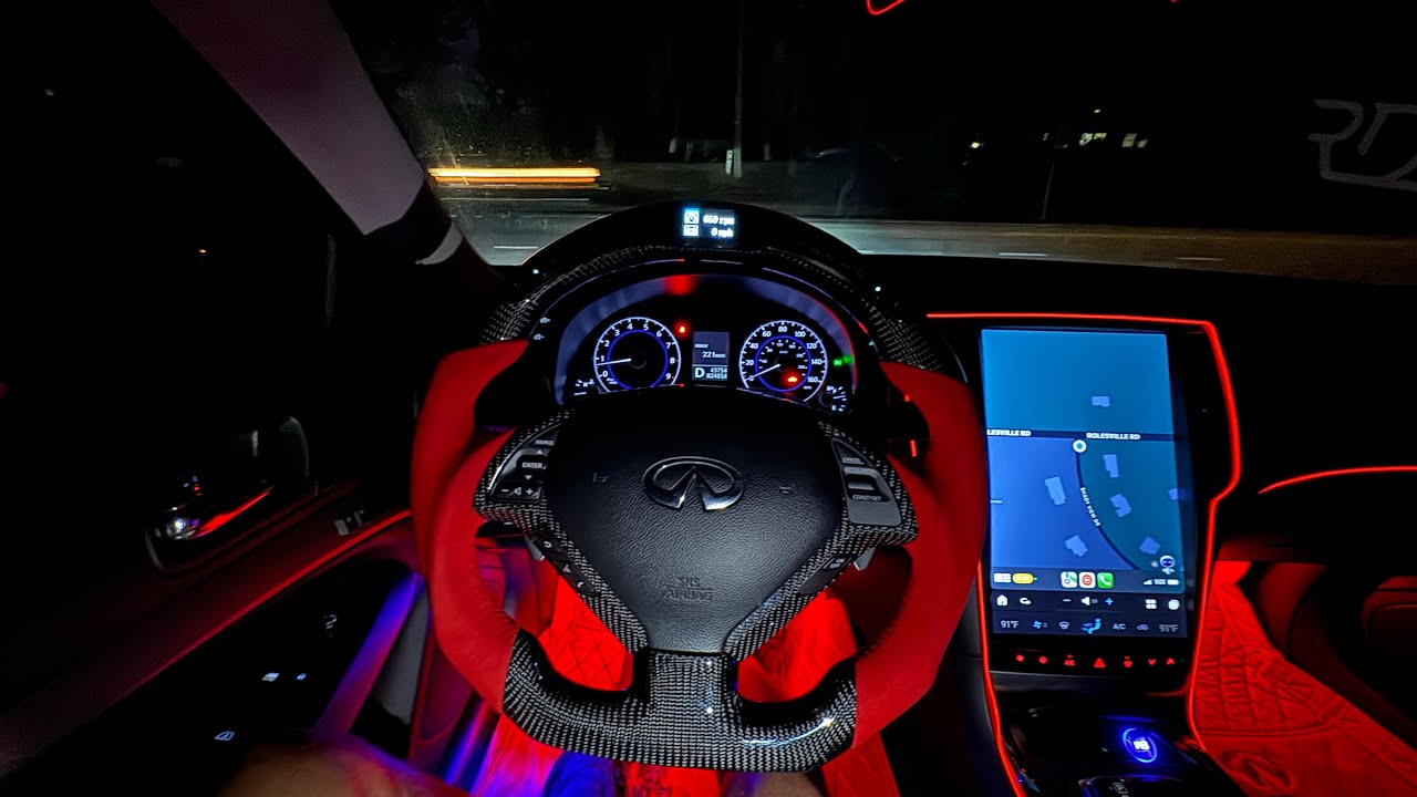 TUNED INFINITI G37S LATE NIGHT POV DRIVE