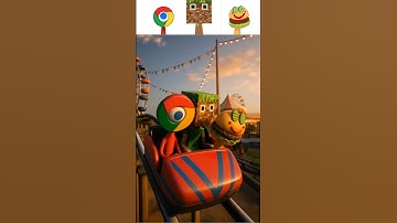 Sprunki OC_ Google Chrome X Minecraft Creeper X Krabby Patty Roller Coasters In Real Life #sprunki