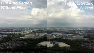 Hubsan Zino | URUAV UV Filter | Comparision Video screenshot 2