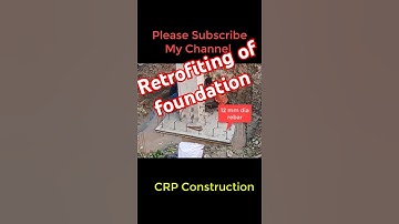 Retrofitting of Foundation  and Footing. #retrofitting #foundation #footing #shorts