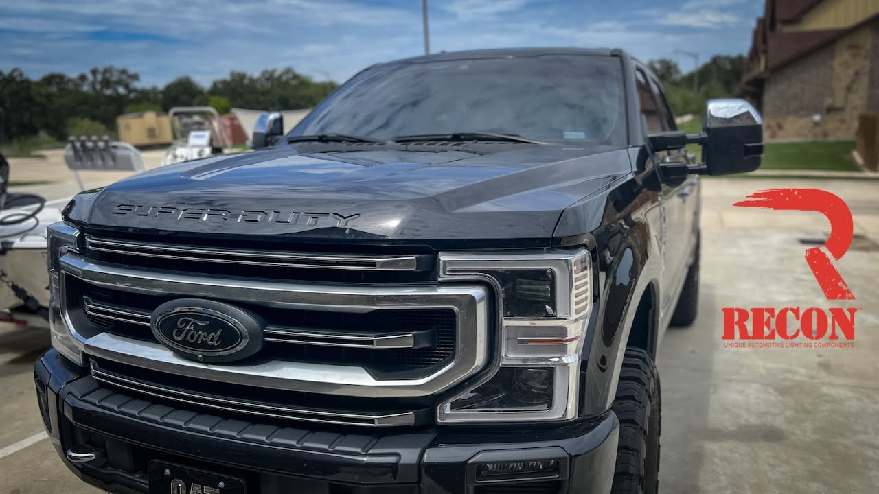Installing SMOKED Recon Lights on F250 YouTube