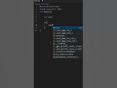 Do while loop example 🔥 C++ | Cpp - YouTube