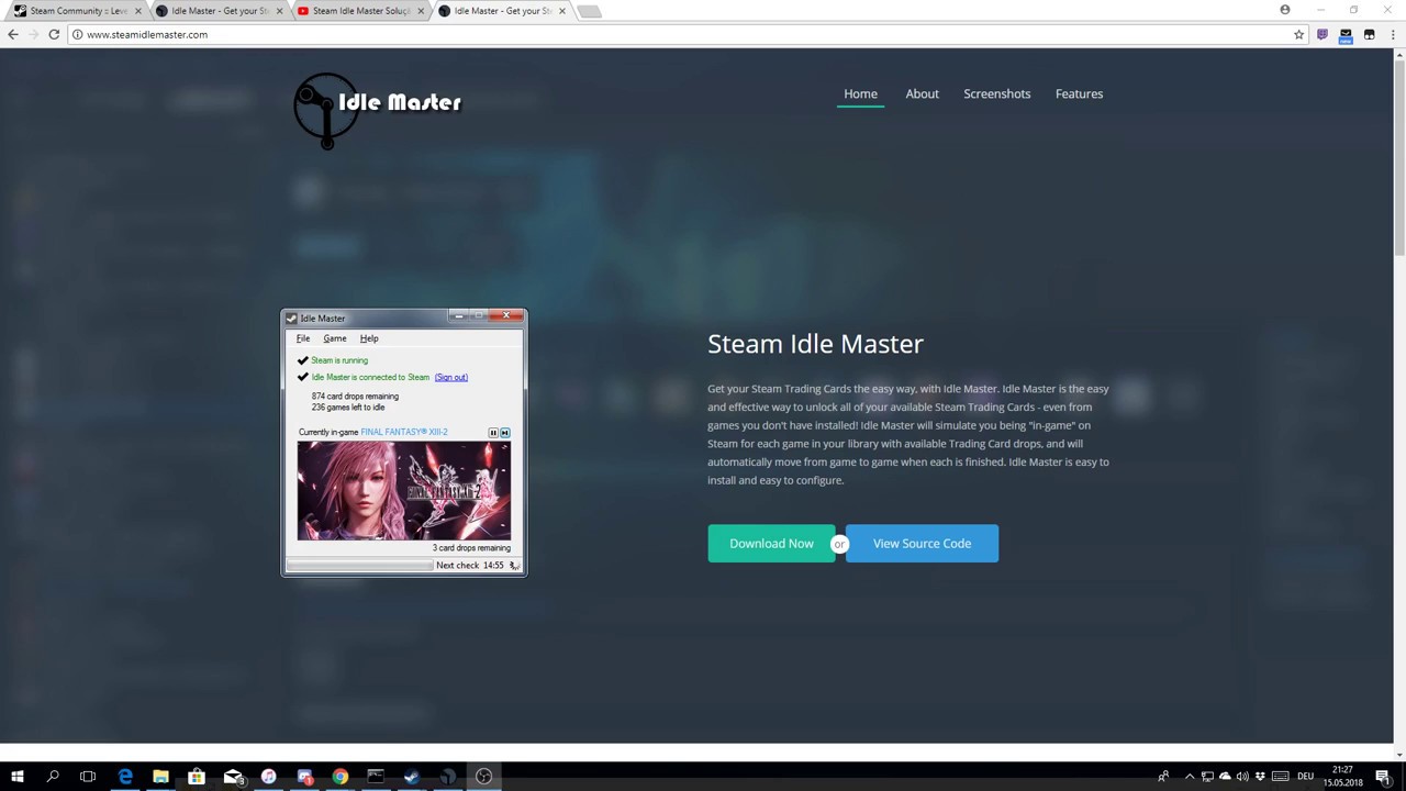 how to install idle master steam