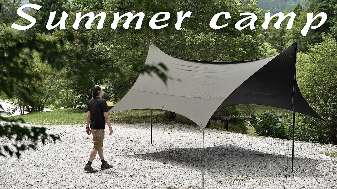 ソロキャン Kochi CAMP] Elevation 600m | Hoshigakubo Campground | Midsummer