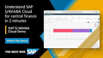 Discover SAP S/4HANA Cloud for Central Finance | Overview Demo