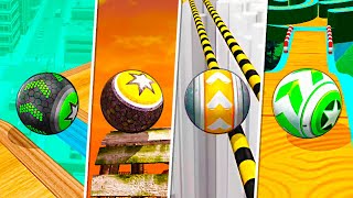 Going Balls vs Sky Rolling Balls vs GyroSphere Trials vs Rollance - Squid Race - Who Would Win?