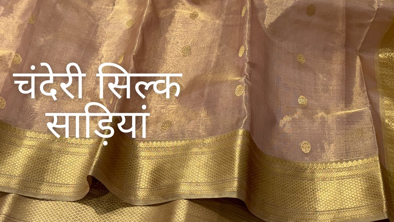 Chanderi silk saree collection || Chanderi tissue silk sarees 