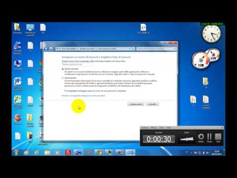 creare un account windows 7