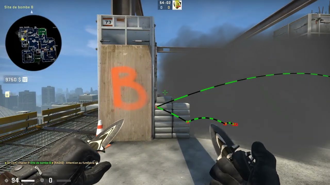 CS:GO - Smoke Vertigo Electric to Ninja