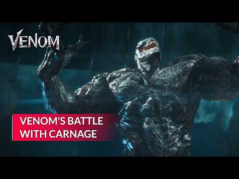 VENOM | Venom's Battle with Carnage | Hollywood Movie Hindi Dubbed | Best Scene