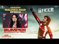 Malvika Nair Speech | Biker Bumper Blockbuster Meet | Sharwanand | Abhilash Reddy | Dr Rajashekhar