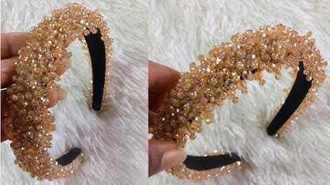 HOW TO MAKE A BEADED HEADBAND | DIY Detailed Beaded Headband Tutorial
