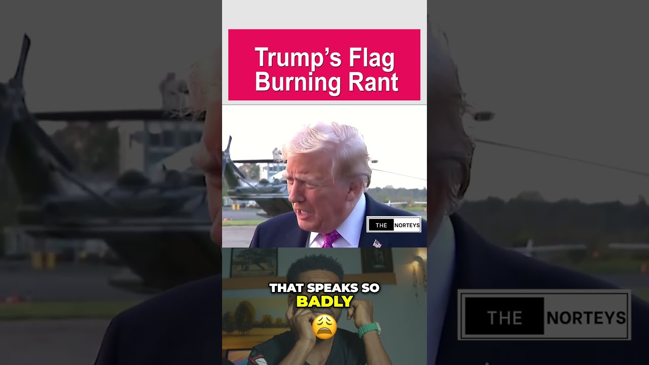 JUST IN Trump Slams Left Over Flag Burning 
