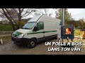 Installation pole  bois dans mon van  du changement dans lair