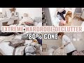 I got rid of 80% of my clothing 😳 EXTREME WARDROBE DECLUTTER | MESSY TO MINIMAL Closet Declutter