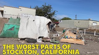I Discovered A CRAZY Homeless Camp In Stockton, California